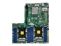 SUPERMICRO X11DDW-NT - Moderkort - Socket P - 2 CPU:n som stöds - C622 - USB 3.0 - 2 x 10 Gigabit LAN - inbyggda grafiken MBD-X11DDW-NT-O