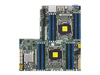 SUPERMICRO X10DRW-I - Moderkort - LGA2011-v3-uttag - 2 CPU:n som stöds - C612 - USB 3.0 - 2 x Gigabit LAN - inbyggda grafiken - för SC113; SC116; SC213; SC815; SC825; SC826 MBD-X10DRW-I-O