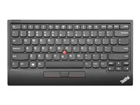 Lenovo ThinkPad TrackPoint Keyboard II - Tangentbord - med Trackpoint - trådlös - 2.4 GHz, Bluetooth 5.0 - nordisk - tangentbrytare: Saxnyckel - pure black - för ThinkCentre M75q Gen 2; M90; M920; ThinkPad E14 Gen 2; V30a-22; V30a-24; V50t-13; V55t-15 4Y40X49527