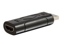 C2G DisplayPort to HDMI Adapter - Adapter för video / ljud - DisplayPort (hane) till HDMI (hona) - 5.55 cm - svart - stöd för 1080p 84151
