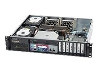 Supermicro SC523 L-410B - Kan monteras i rack - 2U - ATX 410 Watt - svart CSE-523L-410B