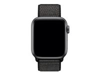 Apple 40mm Sport Loop - Klockrem för smart klocka - Regular - svart - för Watch (38 mm, 40 mm) MTLT2ZM/A