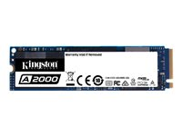 Kingston A2000 - Solid state drive - krypterat - 1 TB - inbyggd - M.2 2280 - PCI Express 3.0 x4 (NVMe) - 256 bitars AES SA2000M8/1000G