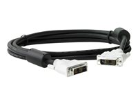 HP DVI to DVI Cable - DVI-kabel - enkel länk - DVI-D (hane) till DVI-D (hane) - 2 m - för HP 260 G4; Elite Slice G2; EliteDesk 705 G5; EliteOne 800 G5; Workstation Z1 G5, Z1 G6 DC198A