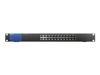 Linksys Business LGS124 - Switch - ohanterad - 24 x 10/100/1000 - rackmonterbar - AC 100/230 V LGS124-EU