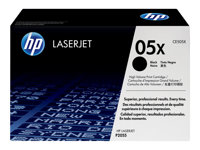 HP 05X - Lång livslängd - svart - original - LaserJet - tonerkassett (CE505X) - för LaserJet P2054, P2055, P2056, P2057 CE505X