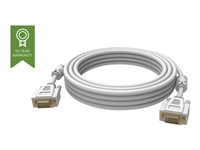 Vision Techconnect - VGA-kabel - HD-15 (VGA) (hane) till HD-15 (VGA) (hane) - 1 m - tumskruvar - vit TC 1MVGAP