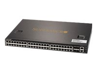 Supermicro SuperSwitch SSE-G3648BR - Switch - L3 - Administrerad - 48 x 10/100/1000 + 4 x 10 Gigabit SFP+ - skrivbordsmodell, rackmonterbar SSE-G3648BR