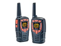 Cobra AM-845 - Bärbar - tvåvägsradio - PMR - 446 MHz - 8-kanal - svart, röd (paket om 2) AM845