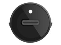 Belkin BOOST CHARGE - Strömadapter för bil - 20 Watt - 3.6 A (USB-C) - på kabel: Lightning - svart CCA003BT04BK