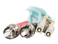 C2G LC-ST 10Gb 50/125 OM3 Duplex Multimode PVC Fiber Optic Cable (LSZH) - Nätverkskabel - ST-läge (multi-mode) (hane) till LC multiläge (hane) - 20 m - fiberoptisk - duplex - 50/125 mikron - OM3 - halogenfri - havsblå 85547