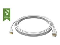 VISION Techconnect - HDMI med Ethernet-kabel - mini-HDMI (hane) till HDMI (hane) - 3 m - vit - stöd för 4K TC 3MHDMIM