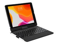 Targus VersaType - Tangentbord och foliefodral - bakgrundsbelyst - trådlös svart fodral - för Apple 10.2-inch iPad; 10.5-inch iPad Air (3:e generationen); 10.5-inch iPad Pro THZ857FR