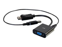 C2G 8in DisplayPort Male to VGA + Audio Female Active Adapter Converter - Black - Videokonverterare - DisplayPort - VGA - svart 84682