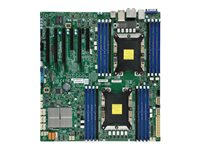 SUPERMICRO X11DAi-N - Moderkort - utökad ATX - Socket P - 2 CPU:n som stöds - C621 - USB 3.0, USB 3.1, USB-C - 2 x Gigabit LAN - inbyggda grafiken - HD-ljud (8 kanaler) MBD-X11DAI-N-O