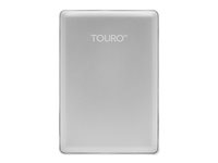 WD Touro S HTOSEC5001BDB - Hårddisk - 500 GB - extern (portabel) - USB 3.0 - 7200 rpm - silver - med 3 GB avgiftsfri molnlagring 0S03734
