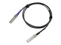 Mellanox 100GbE QSFP28 Direct Attach Copper Cable - 100GBase direktkopplingskabel - QSFP28 till QSFP28 - 5 m - dubbelaxlad - SFF-8665 - passiv - svart MCP1600-C005E26L