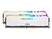 Ballistix RGB - DDR4 - sats - 32 GB: 2 x 16 GB - DIMM 288-pin - 3600 MHz / PC4-28800 - CL16 - 1.35 V - ej buffrad - icke ECC - vit BL2K16G36C16U4WL