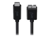 Belkin - USB-kabel - USB-C (hane) vändbar till Micro-USB Type B (hane) - USB 3.1 - 3 A - 91.4 cm - svart F2CU031BT1M-BLK