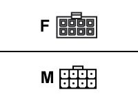 Supermicro CBL-0062L - Förlängningskabel för ström - ström, 8 pin +12 V (hona) till ström, 8 pin +12 V (hane) - för SuperServer 5025M-4+, 5025M-i+ CBL-0062L