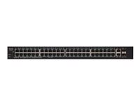 Cisco 250 Series SG250X-48 - Switch - L3 - smart - 48 x 10/100/1000 + 2 x 10 Gigabit Ethernet + 2 x 10 Gigabit SFP+ - rackmonterbar SG250X-48-K9-EU