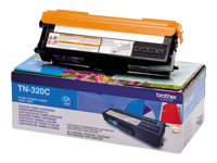 Brother TN320C - Cyan - original - tonerkassett - för Brother DCP-9055, DCP-9270, HL-4140, HL-4150, HL-4570, MFC-9460, MFC-9465, MFC-9970 TN320C