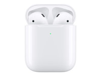 Apple AirPods with Wireless Charging Case - 2nd Generation - True wireless-hörlurar med mikrofon - öronknopp - Bluetooth - för iPad/iPhone/iPod/TV/Watch MRXJ2ZM/A