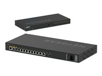 NETGEAR AV Line M4250-10G2XF-PoE+ - Switch - L3 - Administrerad - 10 x 10/100/1000 (8 PoE+) + 2 x 10 Gigabit SFP+ - sida till sida luftflöde - rackmonterbar - PoE+ (240 W) GSM4212PX-100EUS