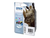 Epson T1006 Multipack - 3-pack - 33.3 ml - gul, cyan, magenta - original - blister - bläckpatron - för Stylus SX510, SX515, SX600, SX610; Stylus Office B1100, B40, BX310, BX600, BX610 C13T10064010
