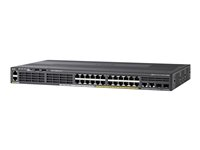 Cisco Catalyst 2960X-24PD-L - Switch - Administrerad - 24 x 10/100/1000 (PoE+) + 2 x 10 Gigabit SFP+ - skrivbordsmodell, rackmonterbar - PoE+ (370 W) WS-C2960X-24PD-L