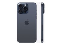 Apple iPhone 15 Pro Max - 5G smartphone - dual-SIM / Internminne 512 GB - OLED-skärm - 6.7" - 2796 x 1290 pixels (120 Hz) - 3 st. bakre kameror 48 MP, 12 MP, 12 MP - front camera 12 MP - blått titan MU7F3QN/A