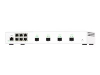 QNAP QSW-M2106-4S - Switch - Administrerad - 6 x 2.5GBase-T + 4 x 10Gb Ethernet SFP+ - skrivbordsmodell QSW-M2106-4S