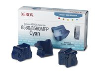 Xerox Phaser 8560MFP - 3-pack - cyan - fast bläck - för Phaser 8560 108R00723