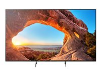 Sony Bravia Professional Displays FWD-85X85J - 85" Diagonal klass (84.6" visbar) - BRAVIA Professional Displays LED-bakgrundsbelyst LCD-skärm - med TV-mottagare - digital skyltning - Android TV - 4K UHD (2160p) 3840 x 2160 - HDR - direktupplyst LED - svart FWD-85X85J