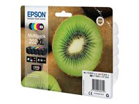 Epson Multipack 202XL - 5-pack - hög kapacitet - svart, gul, cyan, magenta, foto-svart - original - blister - bläckpatron - för Expression Premium XP-6000, XP-6005, XP-6100, XP-6105 C13T02G74010