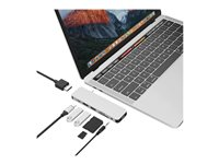 HyperDrive Solo 7-in-1 Hub - Dockningsstation - USB-C - HDMI GN21D-SILVER