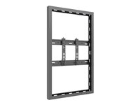 Multibrackets M Pro Series - Hölje - Smal - för platt panel - universell - stål - svart - skärmstorlek: 43" - väggmonterbar 7350105216671