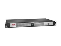 APC Smart-UPS SC SCL500RMI1UC - UPS (kan monteras i rack) - AC 230 V - 400 Watt - 500 VA - Ethernet 10/100, USB - utgångskontakter: 4 - 1U - svart, silver SCL500RMI1UC