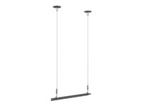 Multibrackets M Pro Series - Monteringskomponent (2 väggplattor, anslutningskonsol, 2 wirerep, 2 upphängningskrokar) - för hölje - 1500 mm vajer, medium - stål - skärmstorlek: 49"-65" - takmonterbar, monterbar på golv 7350105211539