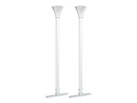 Multibrackets M Pro Series - Monteringskomponent (2 väggplattor, 2 monteringskonsoler, 2 stänger (80 cm)) - för hölje - liten - stål - vit - skärmstorlek: 32"-43" - monterbar på golv till tak 7350105211638