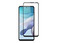 Screenor Premium - Skärmskydd för mobiltelefon - helt fodral - glas - ramfärg svart - för Motorola Moto G53 16538