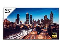 Sony Bravia Professional Displays FW-65BZ40H - 65" Diagonal klass (64.5" visbar) LED-bakgrundsbelyst LCD-skärm - digital skyltning - 4K UHD (2160p) 3840 x 2160 - HDR - direktupplyst LED - svart FW-65BZ40H/1