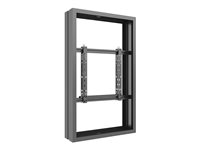 Multibrackets M Pro Series - Hölje (2 fasta armar, 2 konsoladaptrar, hölje) - låg profil - för LCD-panel för digital skyltning - medium - låsbar - stål - svart - skärmstorlek: 50" 7350105213953