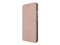 Insmat Exclusive - Vikbart fodral för mobiltelefon - polyuretan, kartong+papper+aluminiumfolie - rosenrosa - för Samsung Galaxy A32 5G 650-2963