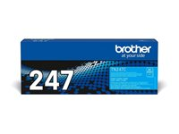Brother TN247C - Cyan - original - tonerkassett - för Brother DCP-L3510, L3517, L3550, HL-L3270, L3290, MFC-L3710, L3730, L3750, L3770 TN247C