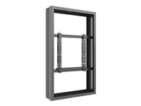 Multibrackets M Pro Series - Hölje (2 fasta armar, 2 konsoladaptrar, hölje) - låg profil - för LCD-panel för digital skyltning - medium - låsbar - stål - svart - skärmstorlek: 50" 7350105213953