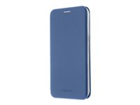 Insmat Exclusive - Vikbart fodral för mobiltelefon - polyuretan, termoplastisk polyuretan (TPU), kartong+papper+aluminiumfolie - electric blue - för Samsung Galaxy A14, A14 5G 650-3156