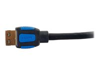 C2G 6ft HDMI Cable with Gripping Connectors - High Speed 4K HDMI Cable - 4K 60Hz - M/M - HDMI-kabel med Ethernet - HDMI hane till HDMI hane - 1.83 m - dubbelt skärmad - svart - stöd för 4K 29677