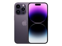 Apple iPhone 14 Pro - 5G smartphone - dual-SIM / Internminne 512 GB - OLED-skärm - 6.1" - 2556 x 1179 pixlar (120 Hz) - 3 st. bakre kameror 48 MP, 12 MP, 12 MP - front camera 12 MP - mörklila MQ293QN/A