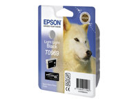 Epson T0969 - 11.4 ml - light light black - original - blister - bläckpatron - för Stylus Photo R2880 C13T09694010